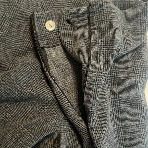 Talbots Dark Gray Glen Check Size Zip Heritage Fit Pant Size 14 - Picture 7 of 10